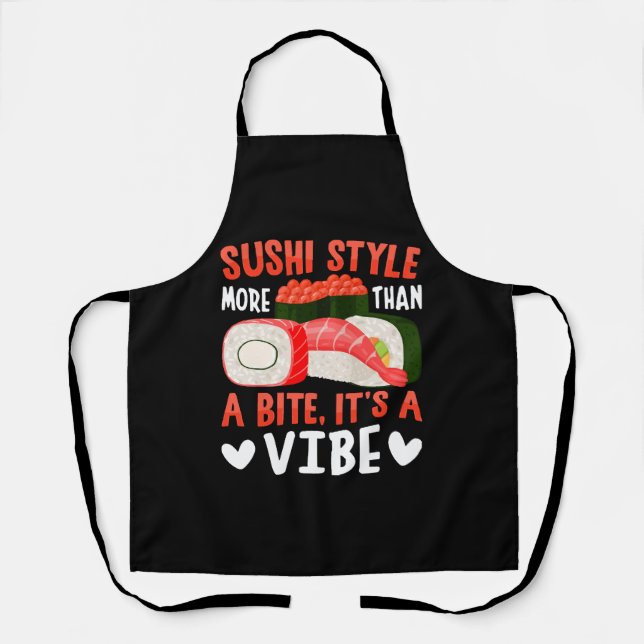 Tablier Style de sushi plus qu'une bouchée (Recto)