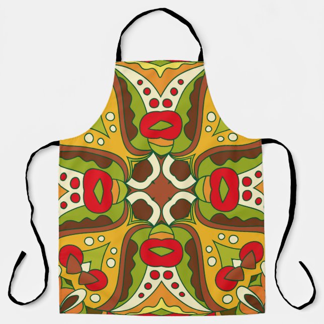 Tablier Style ethnique oriental Motif sans couture (Recto)