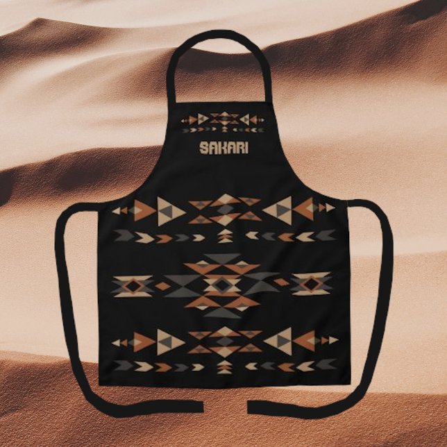 Tablier style Navajo noir géométrique classique (Créateur téléchargé)