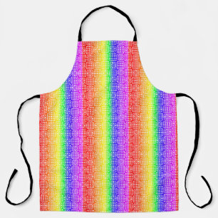 Tablier Style Net Design Arc-en-ciel couleurs Gay GLBTQ
