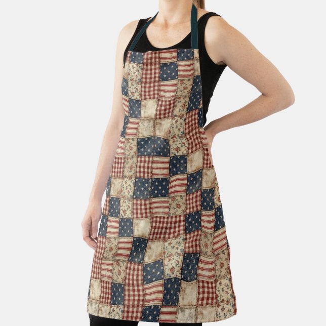 Tablier Style Patchwork Américain Rustique (Insitu)