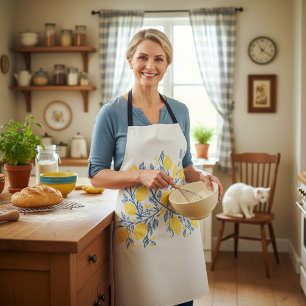 Tablier Style plante coloré de maison en gras