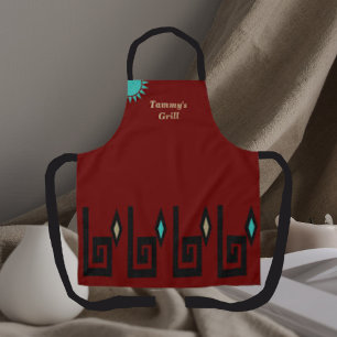 Tablier Style Sud-Ouest Deep Chili Red Company Apron
