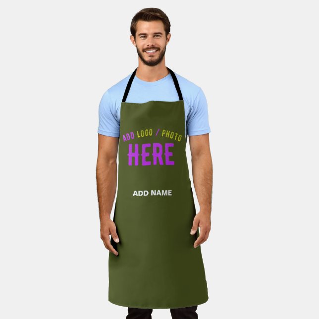 TABLIER STYLISH MODERNE ARMÉE VERT VÉRIFIÉ MARQUE (Porté)