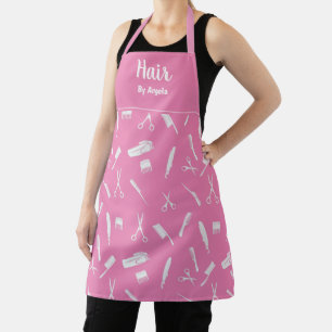 Tablier Styliste de cheveux personnalisés Pink Apron