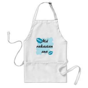 Tablier Sua rakastan de Mä - finlandais je t'aime