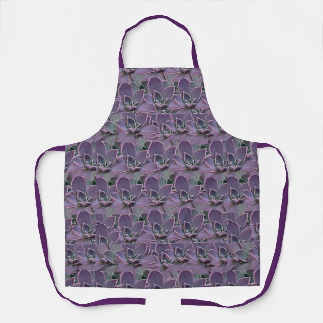 Tablier Succulente Violette (Recto)