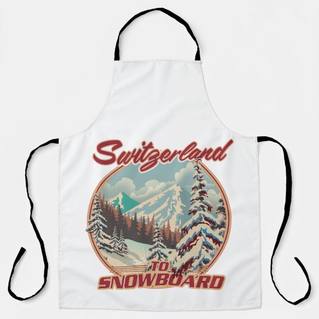 Tablier Suisse pour faire du snowboard (Recto)