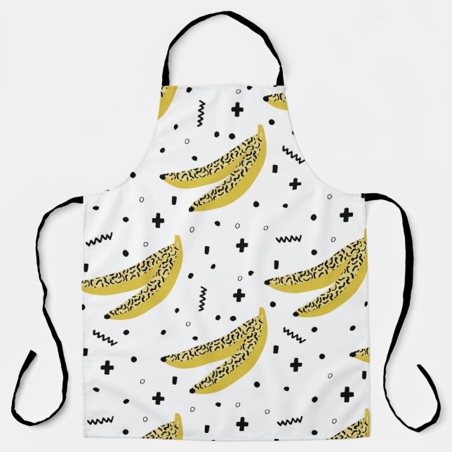 Tablier Summer seamless pattern with bananas in pop art st (Recto)