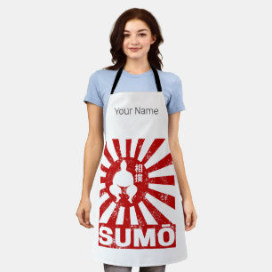 Tablier Sumo Retro Wrestler Design Vintage japonais