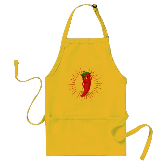 Tablier Sunburst Red Hot Pepper Diva Adulte Apron (Devant)