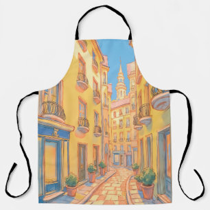 Tablier Sunny European Street Architecture confortable Art