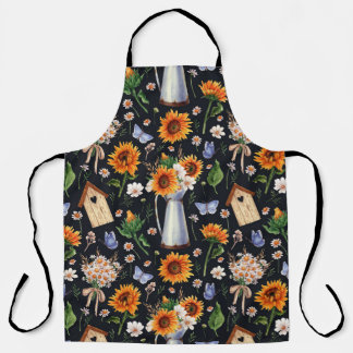 Tablier Sunny Rustic Watercolor Motif
