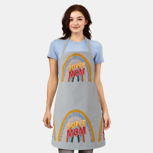 Tablier Super Maman de la Fête des Mères Moderne 