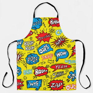 Tablier Superhero Saga : Motifs comiques mignons