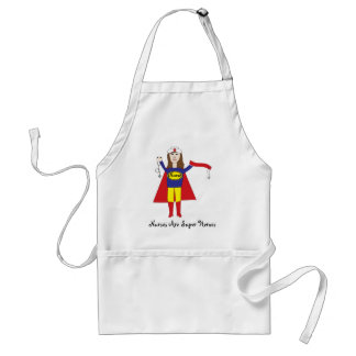 Tablier Superhéros des infirmières (Brunette)