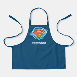 Tablier Superman S-Shield   Logo en métal rouge et bleu