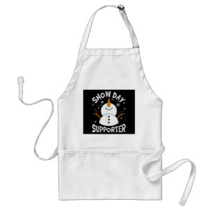 Tablier Supporter Jour de neige Flamme de neige Funny Ense