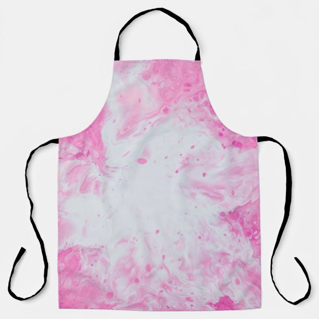 Tablier Surface d'eau rose et bleue (Recto)
