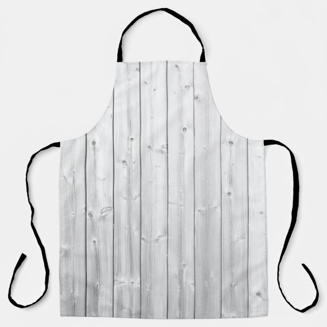 Tablier Surface en bois de texture blanche (Recto)