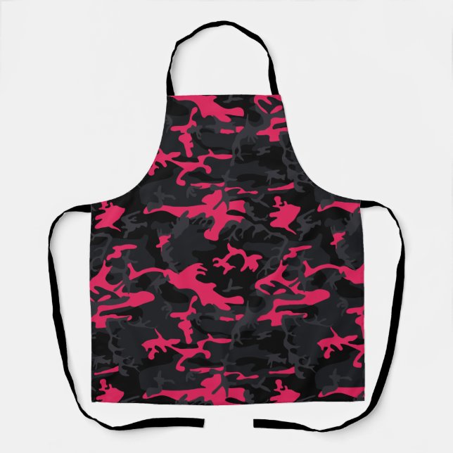 Tablier Surlignages Rose Néon Camo (Recto)