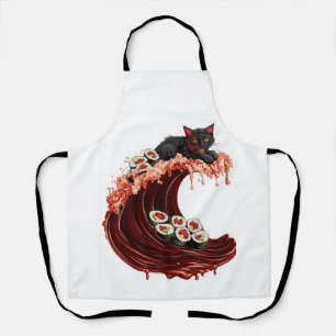 Tablier Sushi Cat Dreams Nourriture japonaise fantaisiste