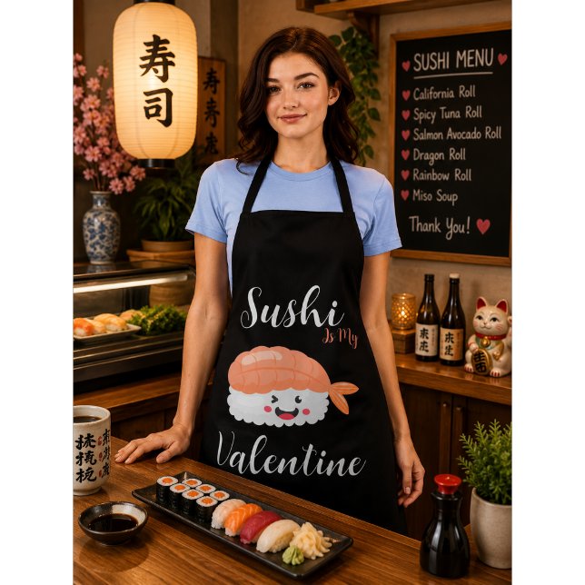 Tablier Sushi Est Ma Saint-Valentin (Créateur téléchargé)