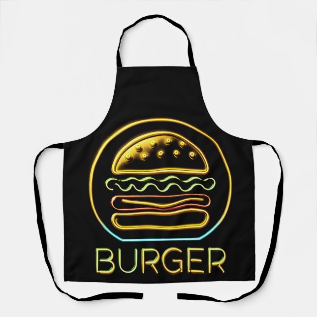 Tablier SYMBOLE Burger Glow Neon (Recto)
