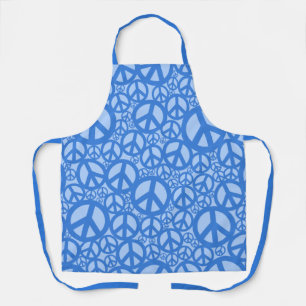 Tablier SYMBOLE DE LA PAIX Motif Bleu