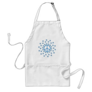 Tablier Symbole de paix Fleurs