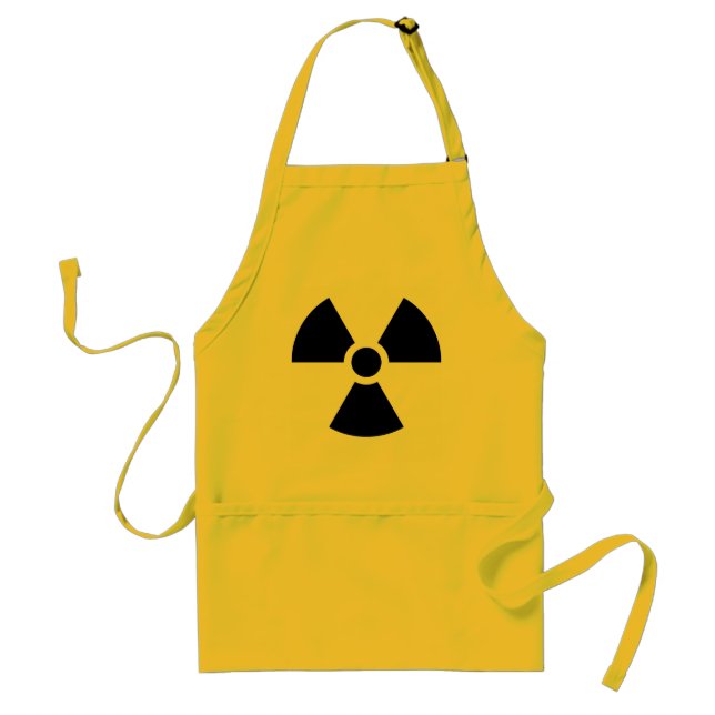 Tablier Symbole de trèfle de radiation Cuisine drôle (Devant)