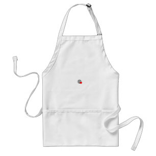 Tablier Symbole du coeur rouge créé avec des lignes lisses