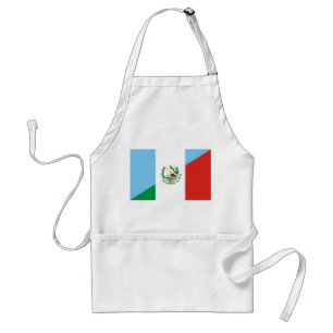 Tablier symbole du demi-drapeau guatemala mexique