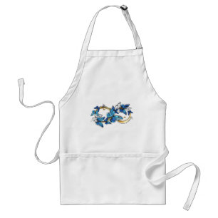 Tablier Symbole infini de papillons Morpho bleus