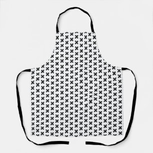 Tablier Symbole mathématique "Multiplier" noir et blanc Li