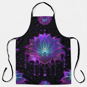 Tablier Symbole orange Lotus Fleur sans couture