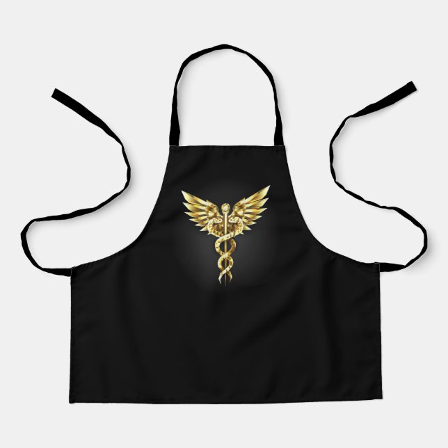 Tablier Symbole Polygonal Or Caduceus (Recto)