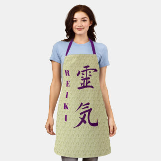 Tablier Symbole Reiki en violet