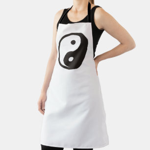 Tablier Symbole Yin Yang - tatouage solide