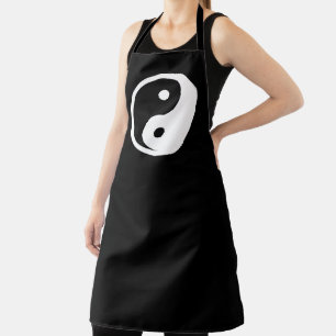 Tablier Symbole Yin Yang - tatouage solide design 2