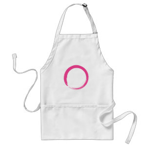 Tablier Symbole zen rose / Cercle Enso