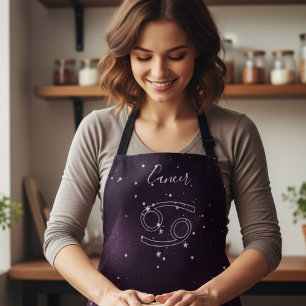Tablier Symbole zodiaque du cancer pourpre Apron d'astrolo