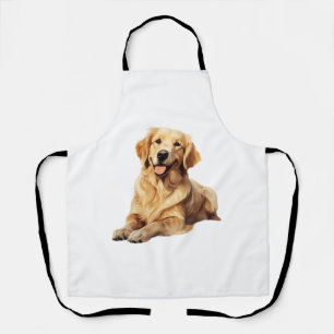 Tablier Sympathique Golden Retriever Smile - Loyal Chien P