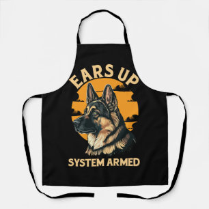Tablier Système Ears Up Amoureux des chiens Armé Allemand