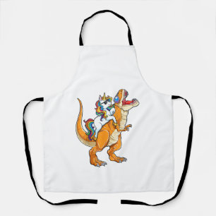 Tablier T rex à cheval Licorne Hommes Femmes Dinosaure Drô