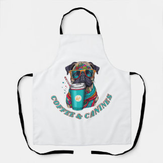 Tablier T-Shirt Café & Canines - Pour Chien Aimant Café