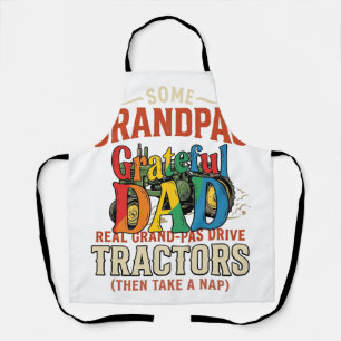Tablier T-shirt de nuit de ferme vintage tracteur grand-pè
