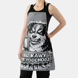 Tablier T-shirt drôle pour femme - Chien drôle - Ne pas ap