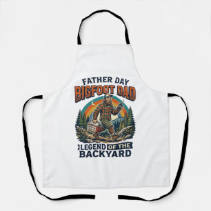 Tablier T-shirt du père Bigfoot Papa Snacks Héros Drôle Gi