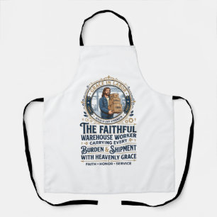 Tablier T-shirt graphique de logistique entrepôt de Jésus 